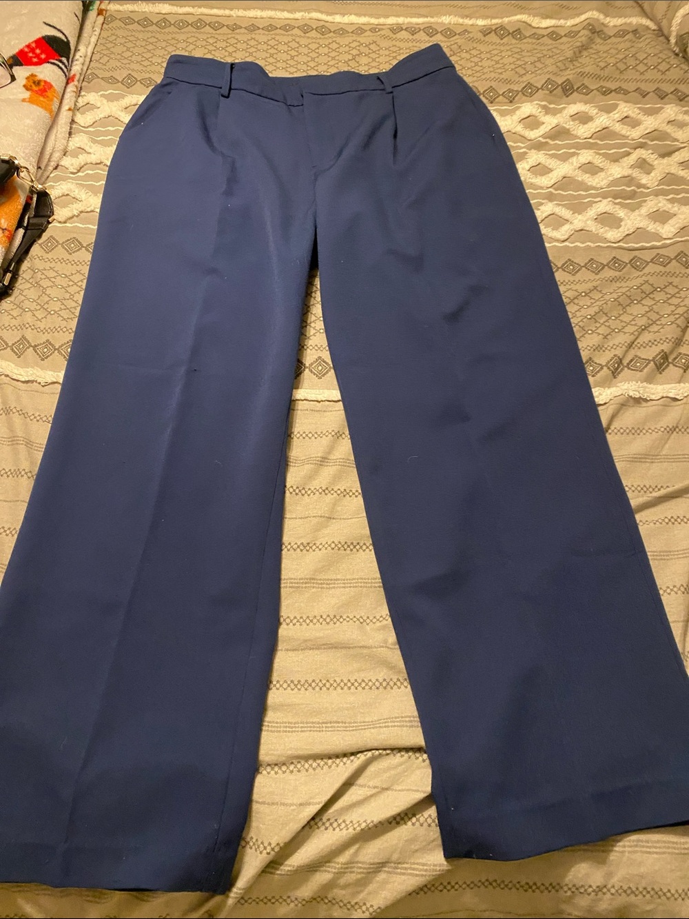 Liverpool Women's Navy Wide-Leg Trousers